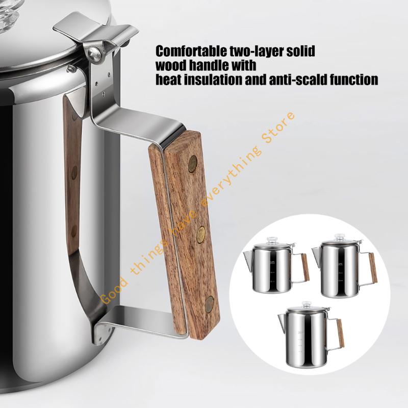 Sturdy Nonrust Steel Camping C - Camp Percolator Coffee avaliação e preço