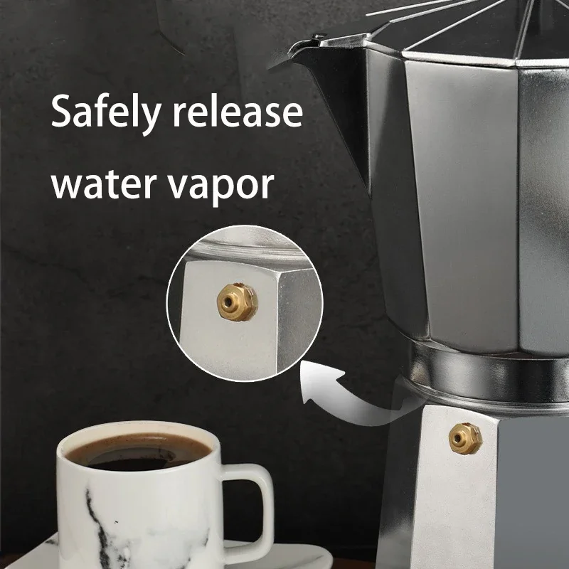 Multi-Size Aluminum Moka Pot C - Camp Percolator Coffee avaliação e preço