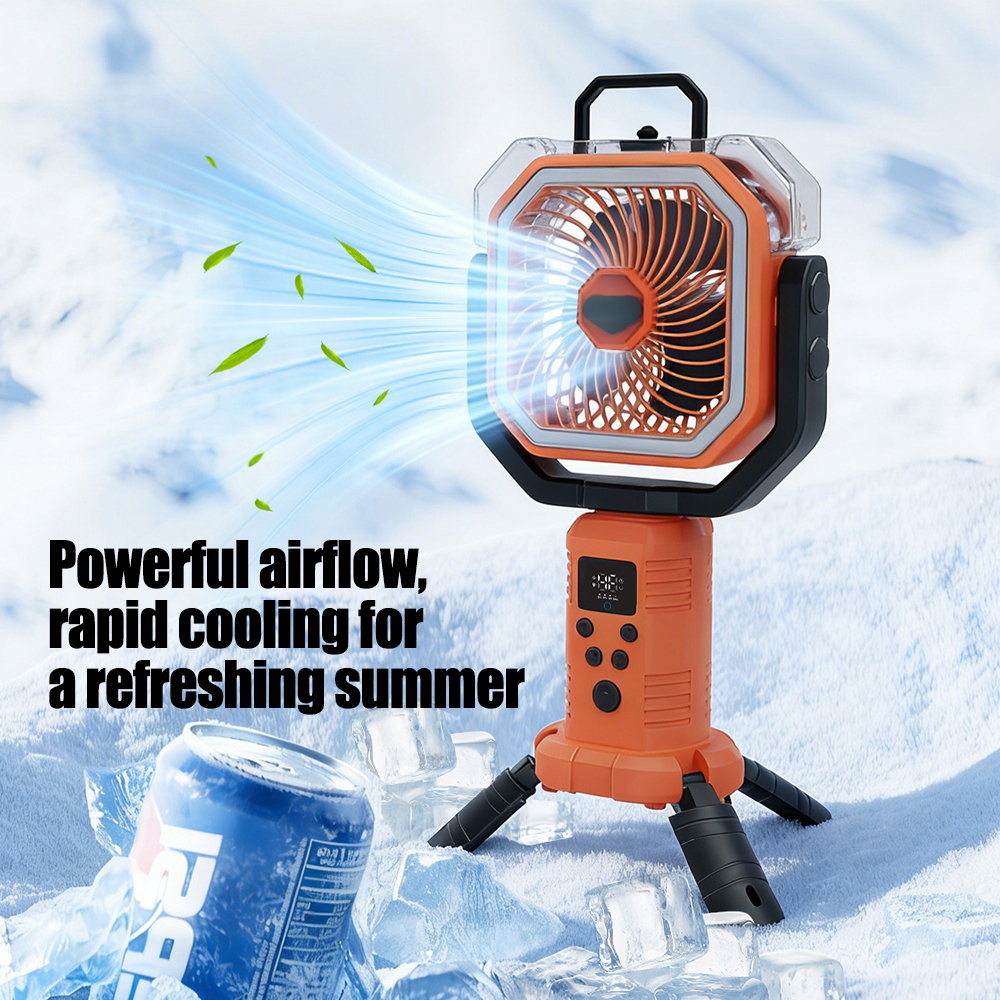 30000mAh Cooling Floor Fan wit - Outdoor Camping Ventilator avaliação e preço
