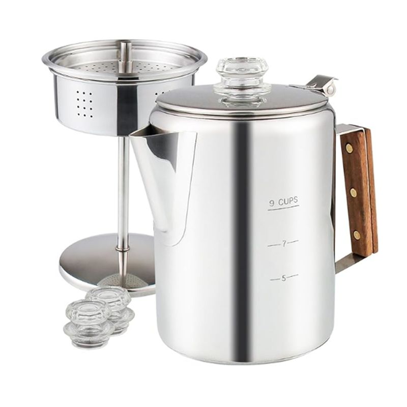 HOT Coffee Percolators Stoveto - Camp Percolator Coffee avaliação e preço