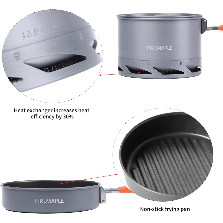 Fire-Maple Feast 4 Piece Campi - Outdoor Camping Kettle avaliação e preço
