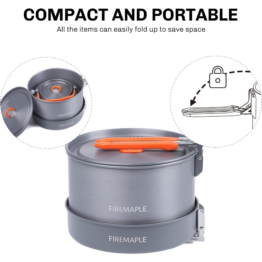 Fire-Maple Feast 4 Piece Campi - Outdoor Camping Kettle avaliação e preço