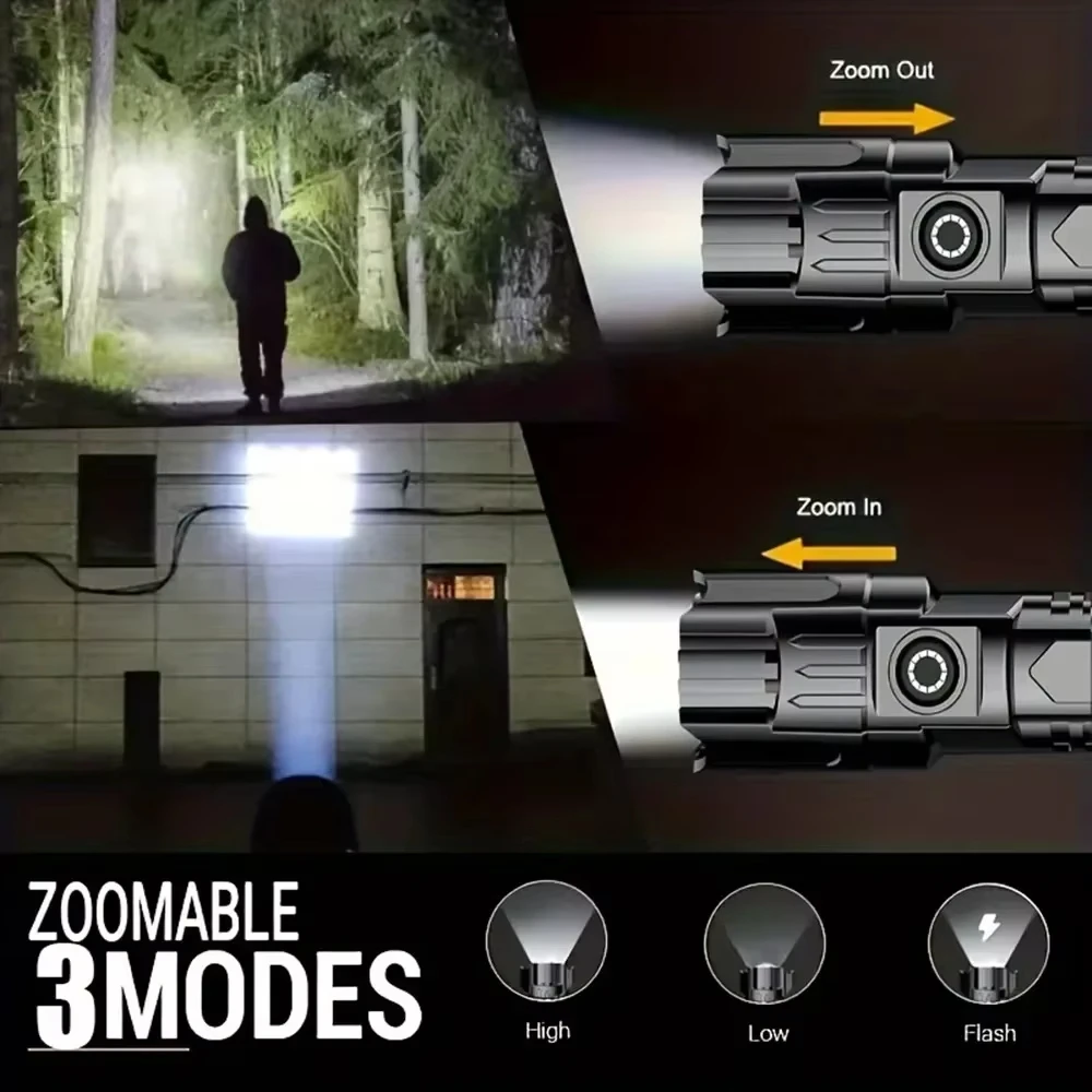 Tactical LED Flashlight 2000LM - Outdoor Camping Adventure avaliação e preço