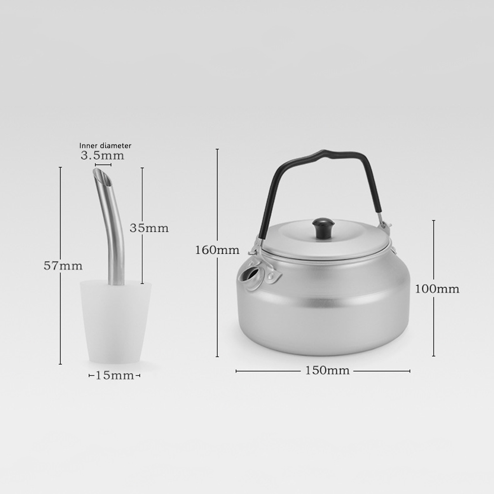 800ml Outdoor Portable Teapot  - Outdoor Camping Kettle avaliação e preço