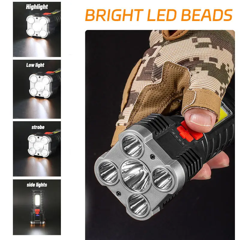 5 LED High Power Led Flashligh - Outdoor Camping Adventure avaliação e preço