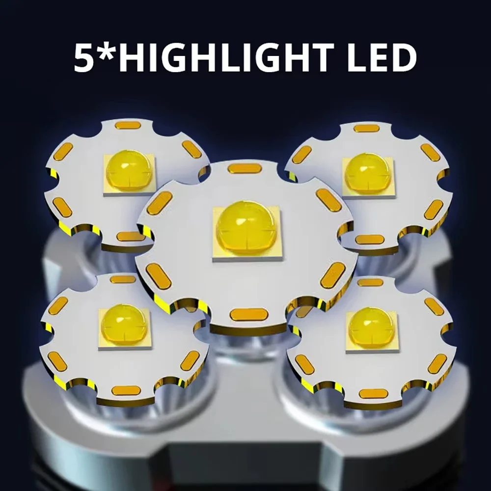 5 LED High Power Led Flashligh - Outdoor Camping Adventure avaliação e preço