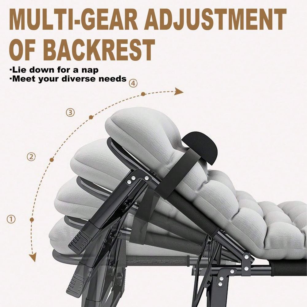 Cot, 4 Positions Adjustable Re - Outdoor Camping Chairs Folding avaliação e preço