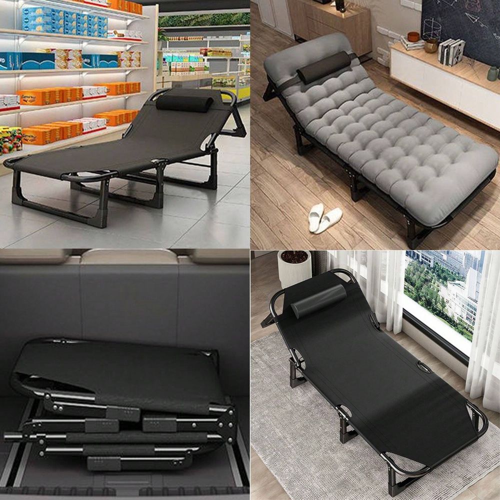 Cot, 4 Positions Adjustable Re - Outdoor Camping Chairs Folding avaliação e preço