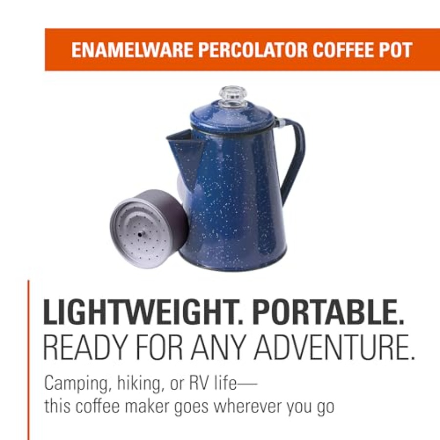 Percolator Coffee Pot Enamelwa - Camp Percolator Coffee avaliação e preço