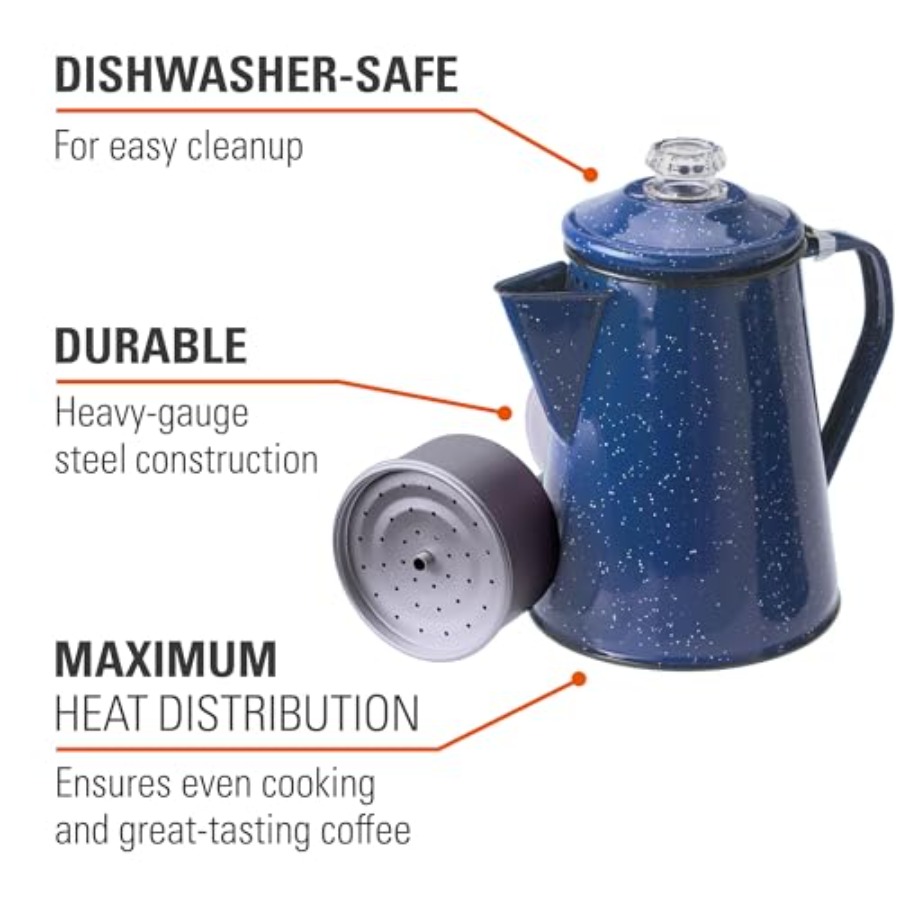 Percolator Coffee Pot Enamelwa - Camp Percolator Coffee avaliação e preço