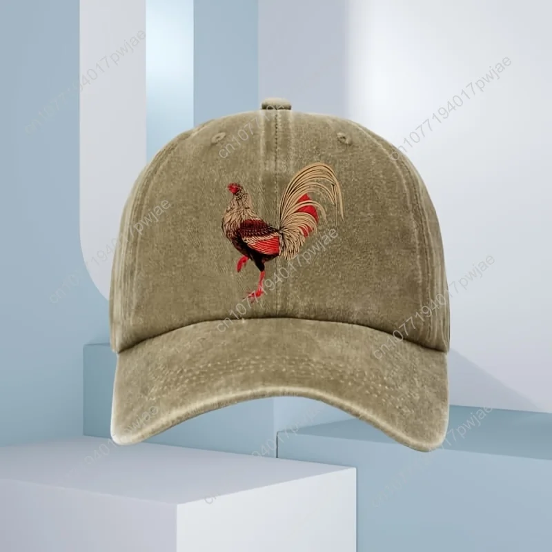[Chicken Print Baseball Cap] A - Outdoor Camping Hat avaliação e preço