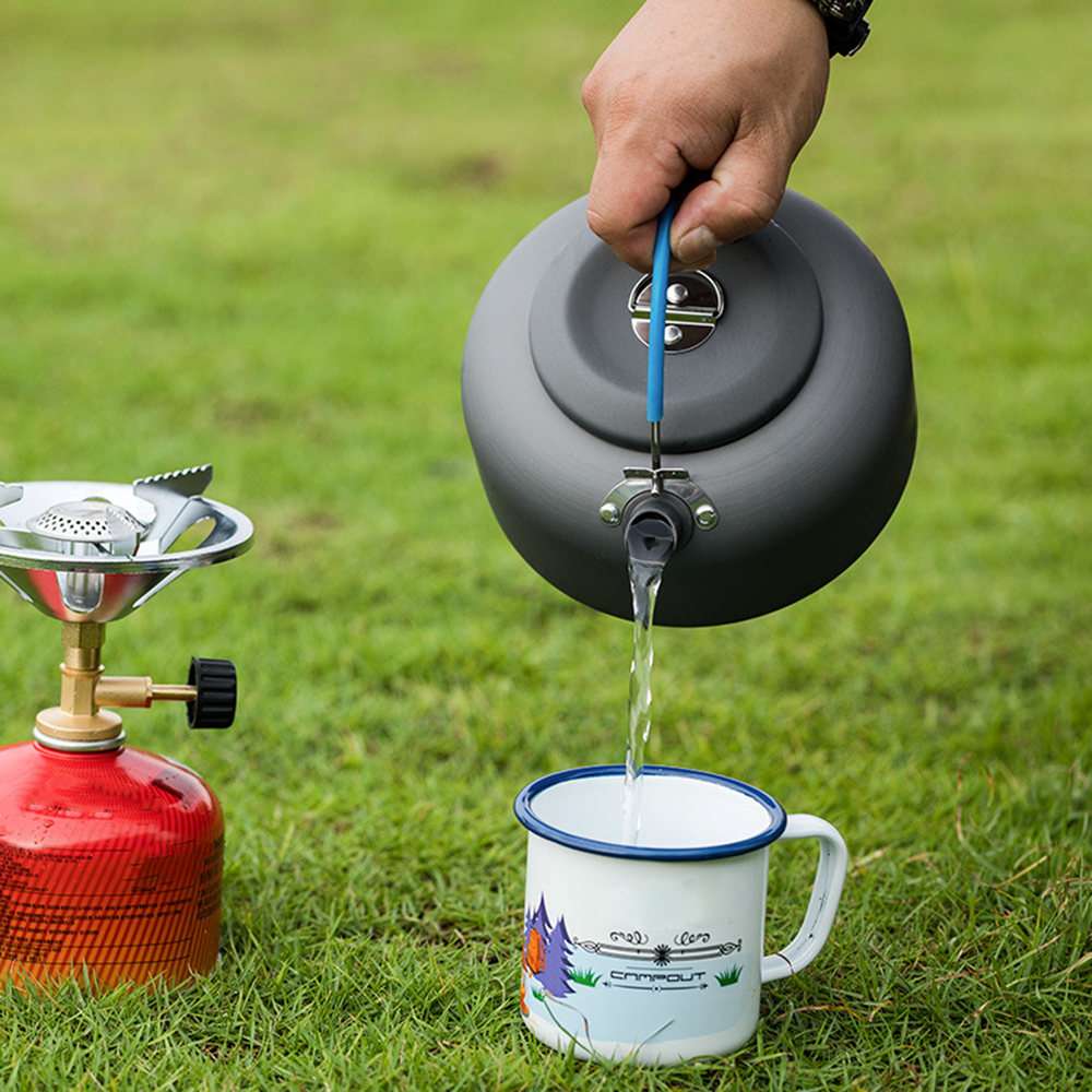 0.8L/1.4L Outdoor Lightweight  - Outdoor Camping Kettle avaliação e preço