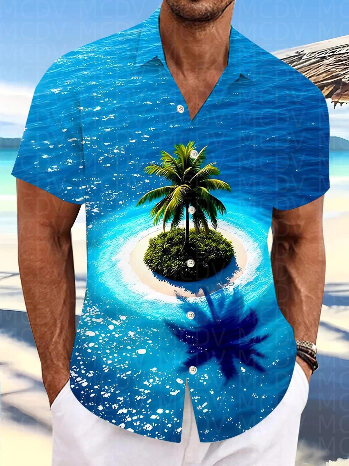 Motorcycle Pattern Men's Hawai - Camping Outdoor Clothing avaliação e preço