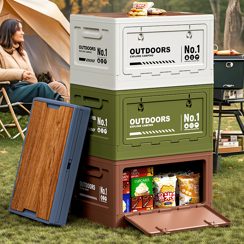 Camping Folding Storage Box, W - Outdoor Camping Bin avaliação e preço