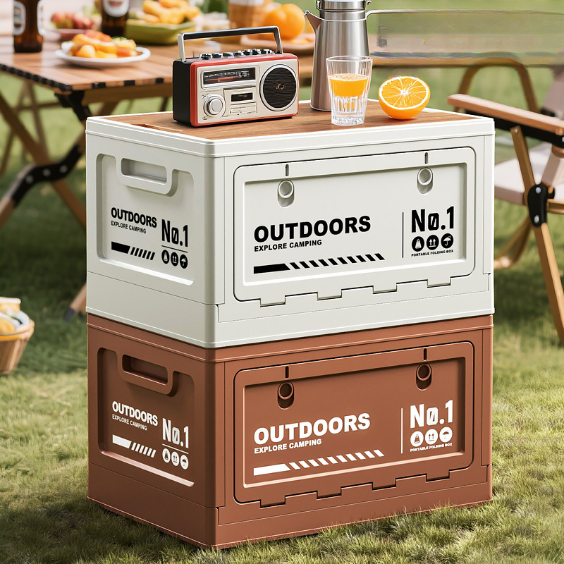 Camping Folding Storage Box, W - Outdoor Camping Bin avaliação e preço