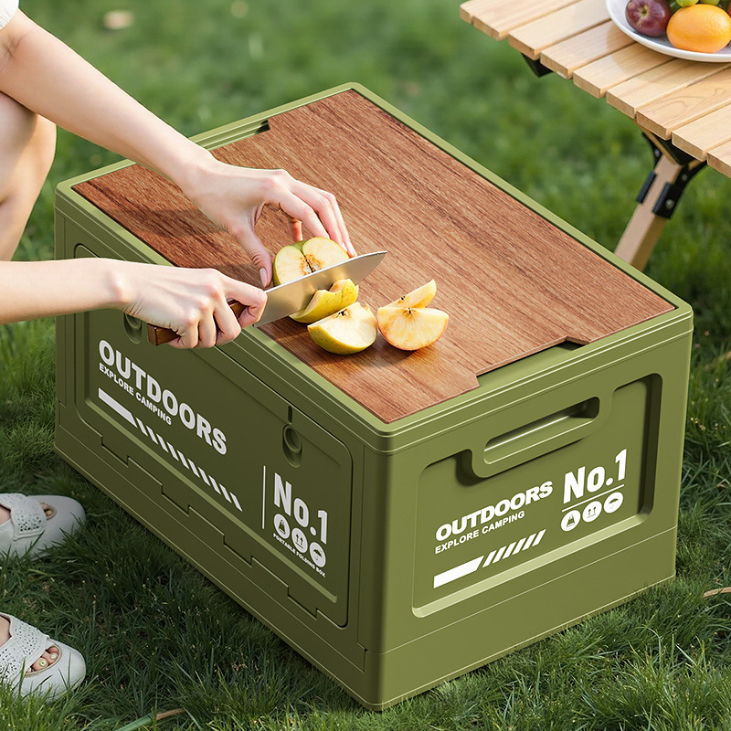 Camping Folding Storage Box, W - Outdoor Camping Bin avaliação e preço