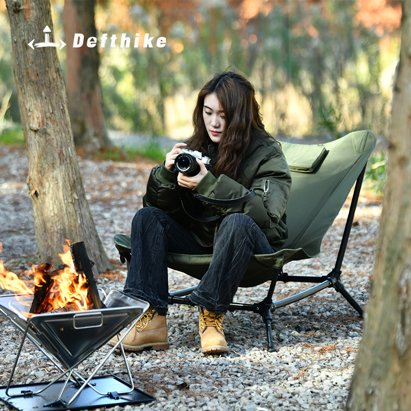 Defthike Folding Lounger Chair - Outdoor Camping Chairs Folding avaliação e preço