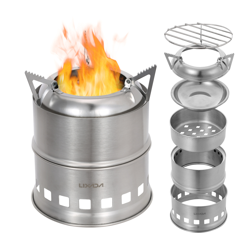 Lixada Stainless Steel Wood St - Outdoor Camping Sink avaliação e preço