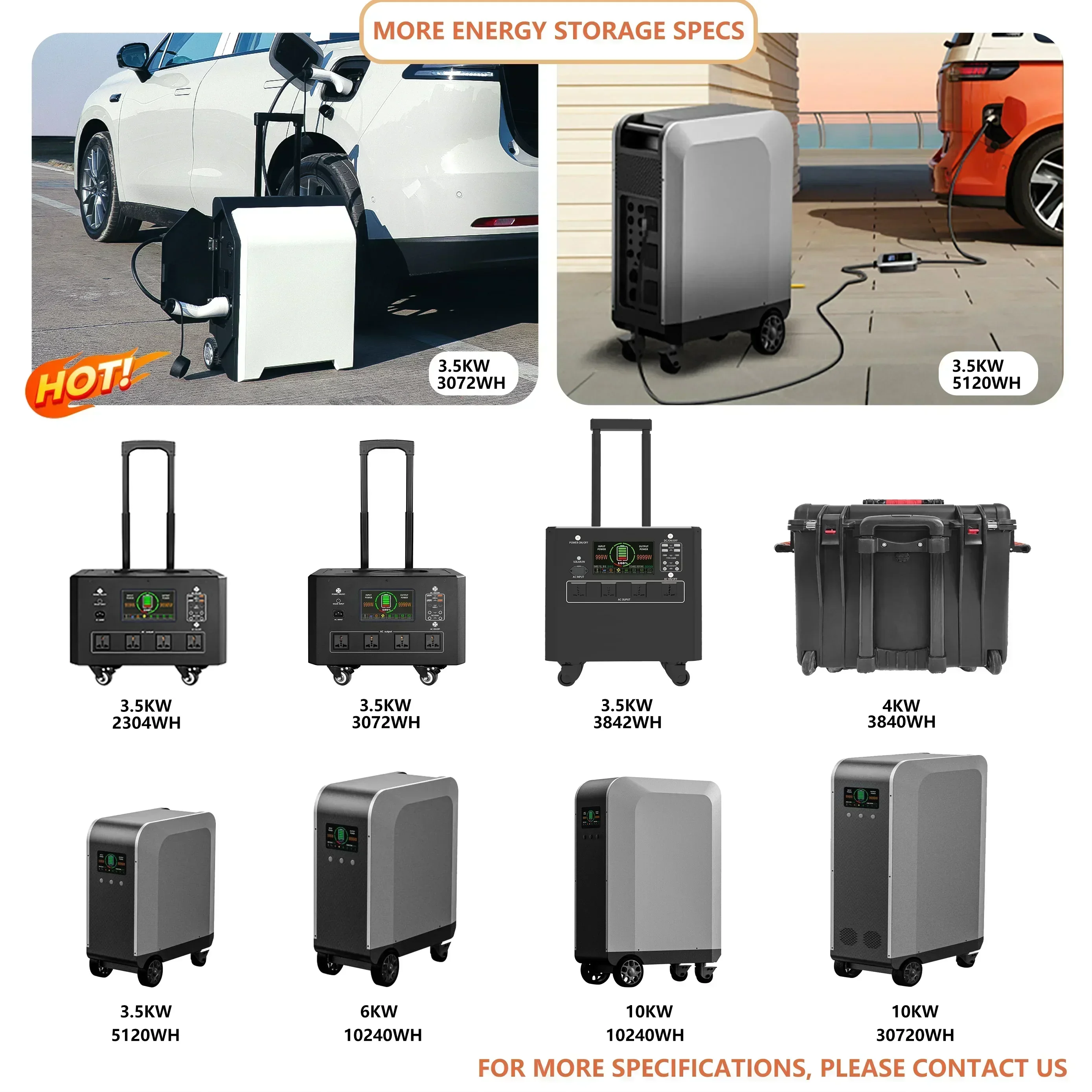 2025New 3.5kW 6kw 10kw Portabl - Portable Power Station avaliação e preço