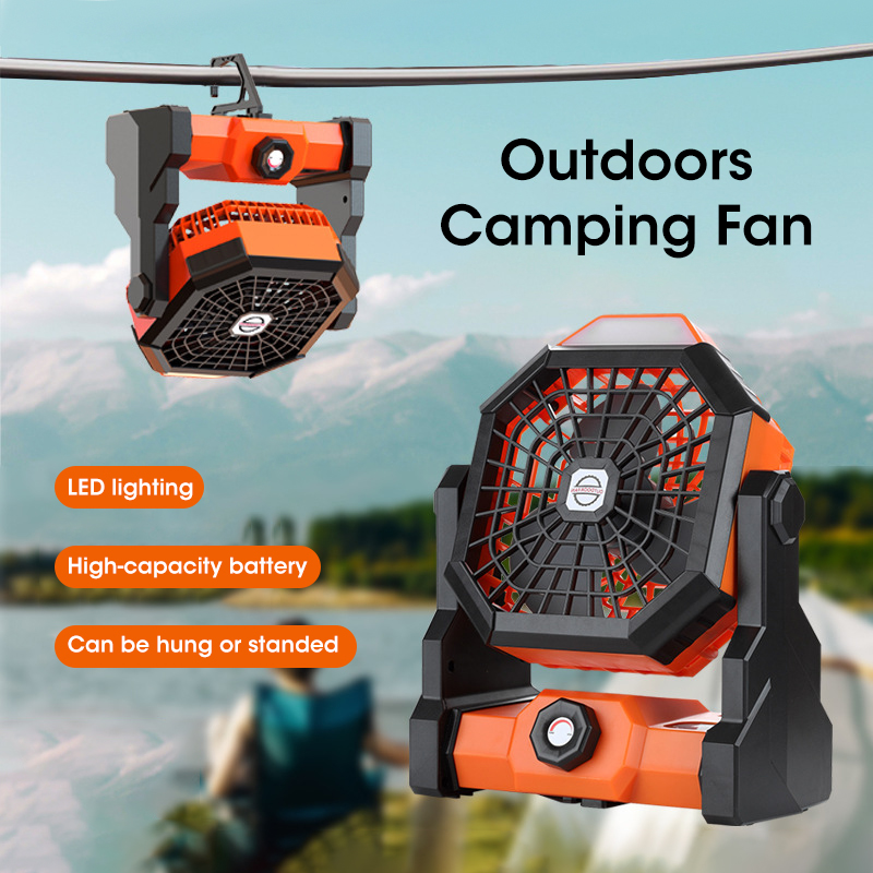 10000mAh Camping Fan with LED  - Outdoor Camping Ventilator avaliação e preço