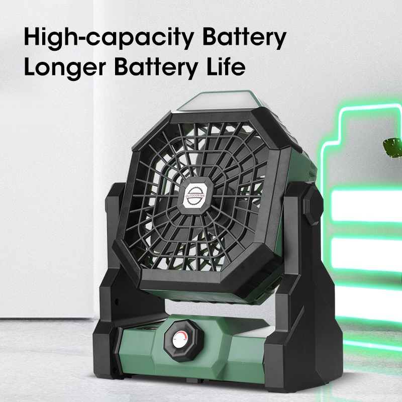 10000mAh Camping Fan with LED  - Outdoor Camping Ventilator avaliação e preço