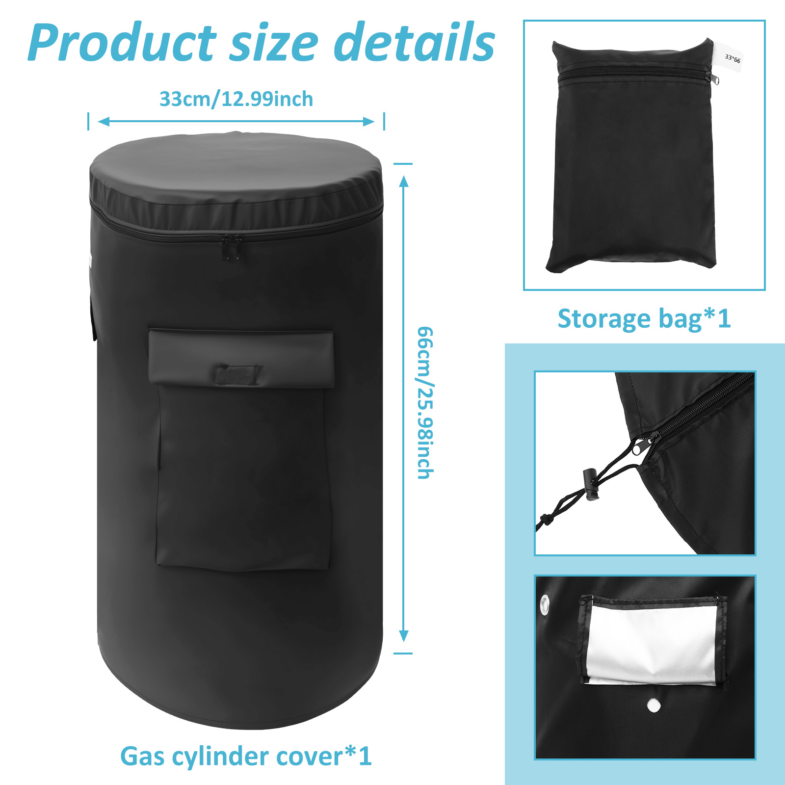 Oxford Cloth Propane Tank Cove - Outdoor Camping Ventilator avaliação e preço