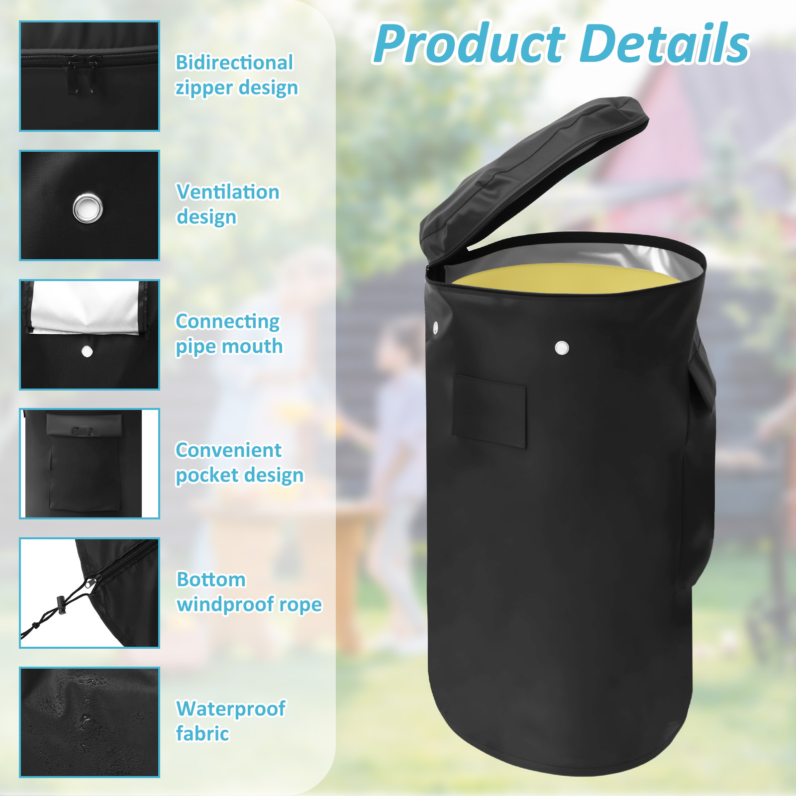 Oxford Cloth Propane Tank Cove - Outdoor Camping Ventilator avaliação e preço