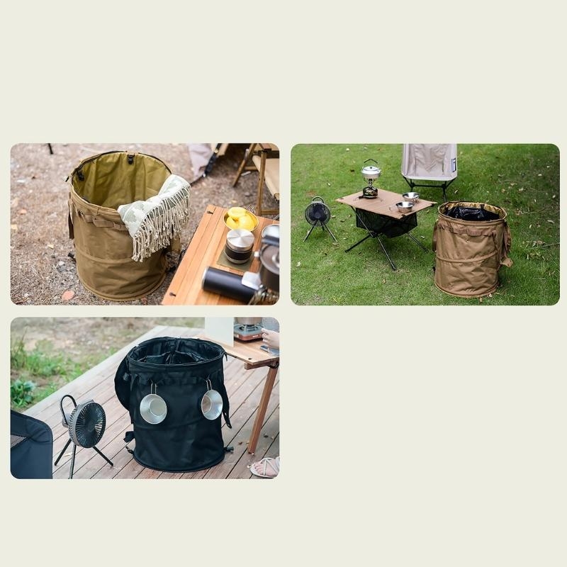 Outdoor Camping Trash Can Fold - Outdoor Camping Bin avaliação e preço