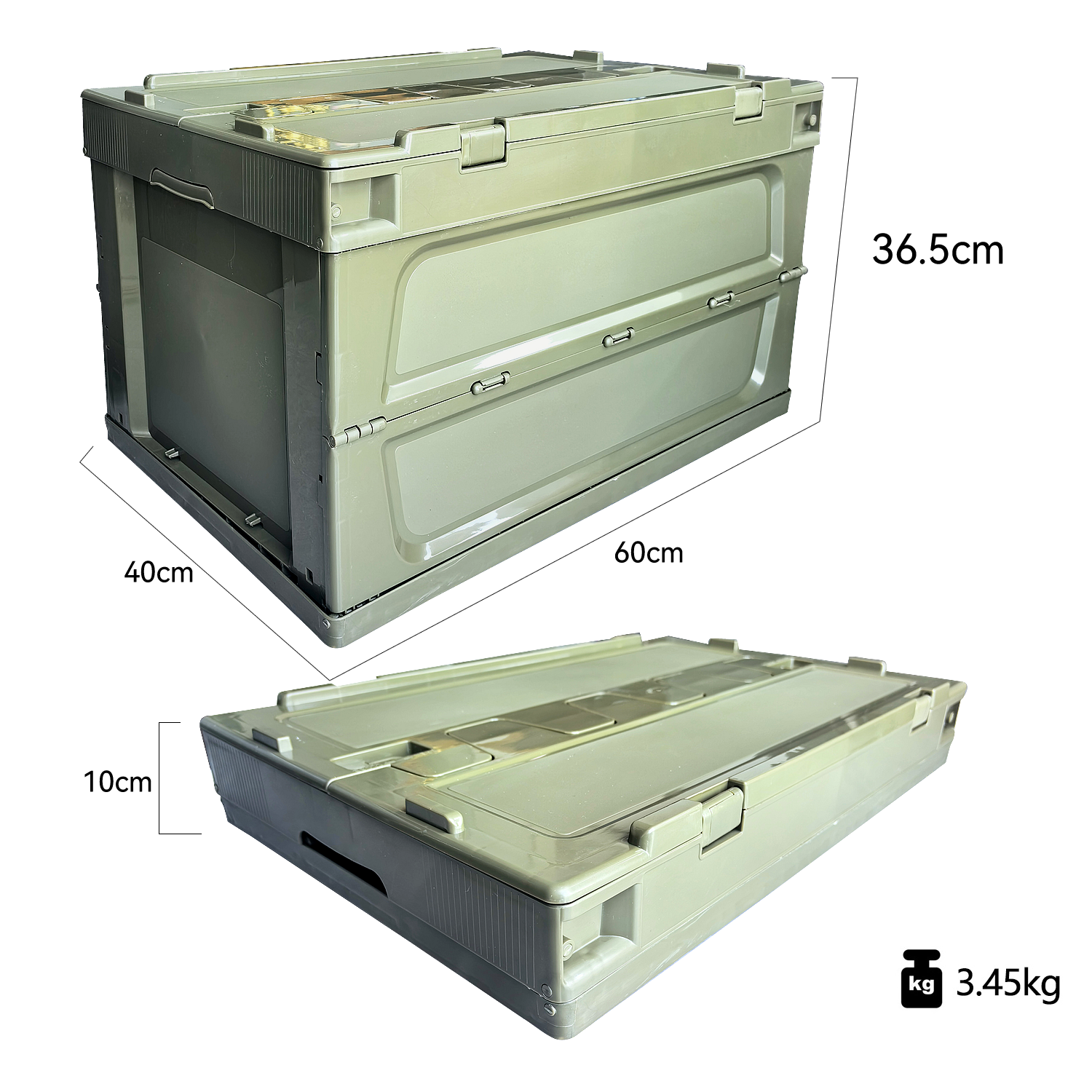 65L PP Folding Storage Box Car - Outdoor Camping Bin avaliação e preço