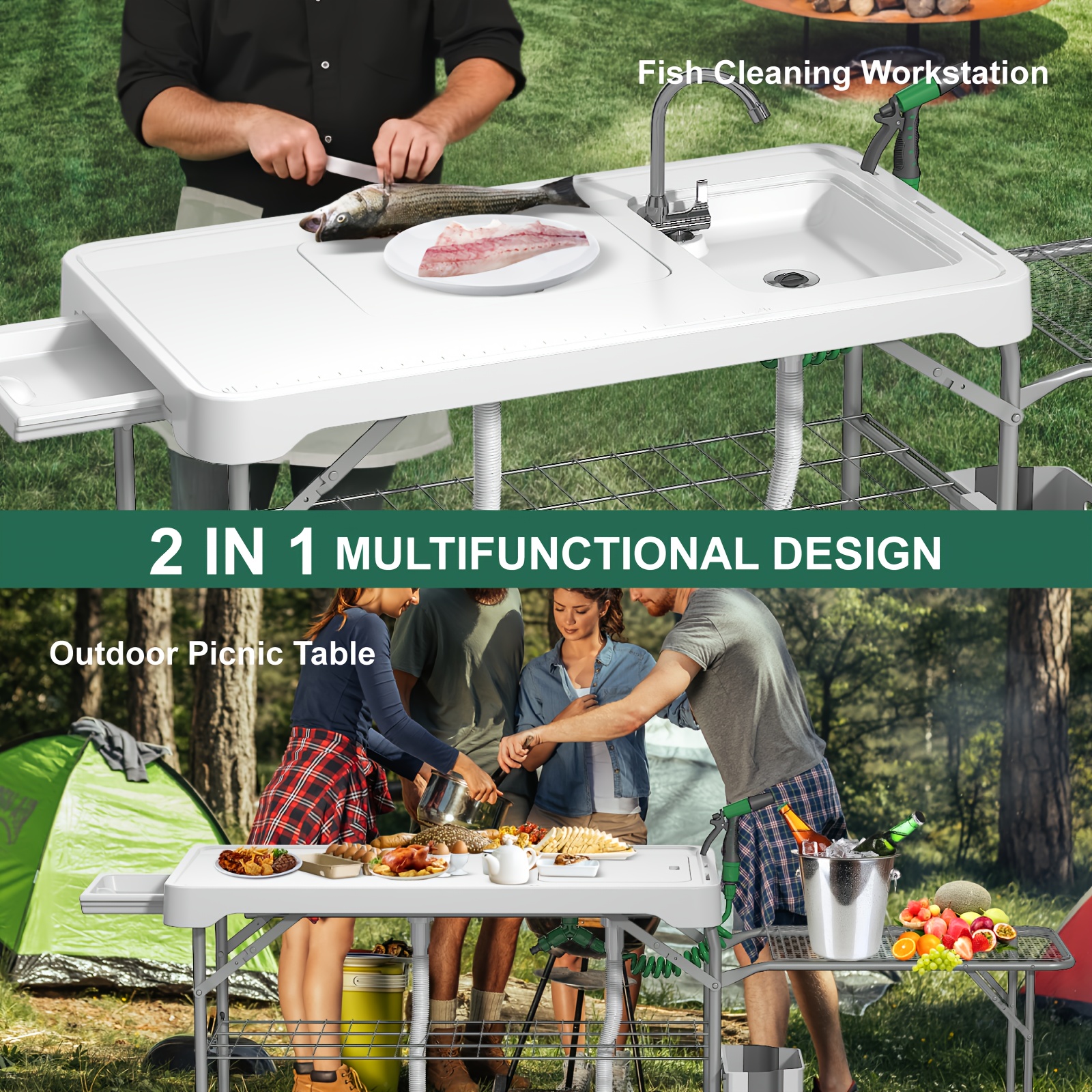 Protable Sink & Fish Cleaning  - Outdoor Camping Sink avaliação e preço