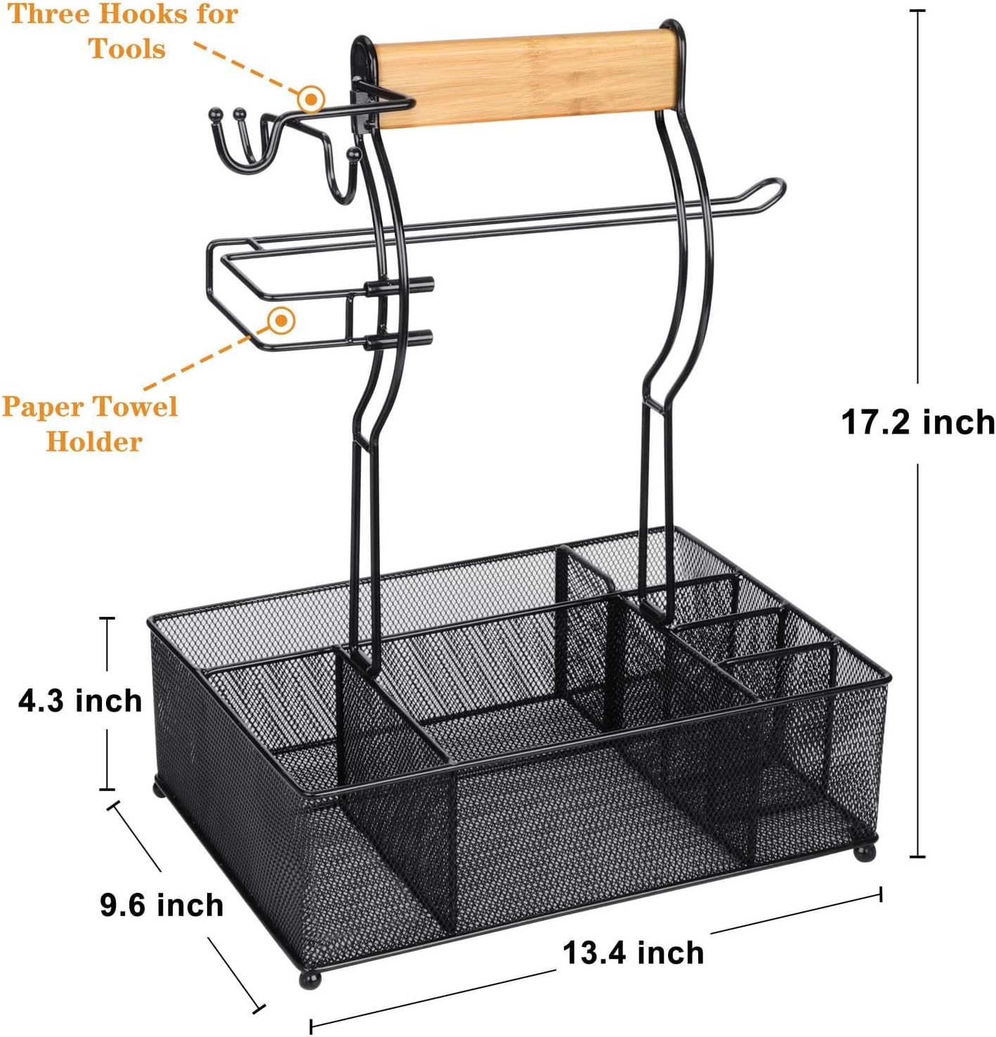 BBQ Caddy with Paper Towel Hol - Outdoor Camping Utensils avaliação e preço