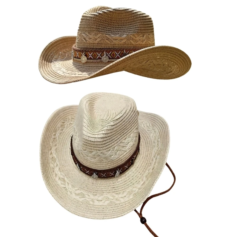 Woven Sun Hat Breathable Paper - Outdoor Camping Activities For Adults avaliação e preço