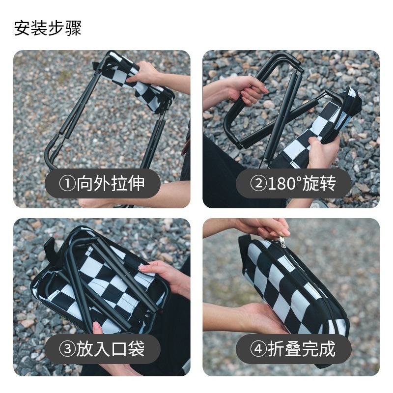 Outdoor folding stool portable - Outdoor Camping Chairs Folding avaliação e preço