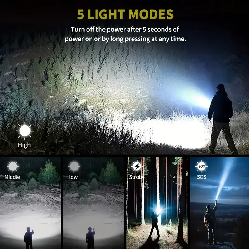 Ultra Powerful Flashlight Conc - Outdoor Camping Adventure avaliação e preço