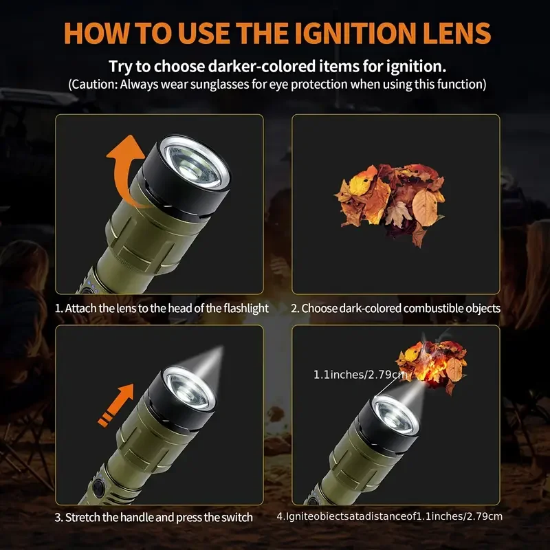 Ultra Powerful Flashlight Conc - Outdoor Camping Adventure avaliação e preço