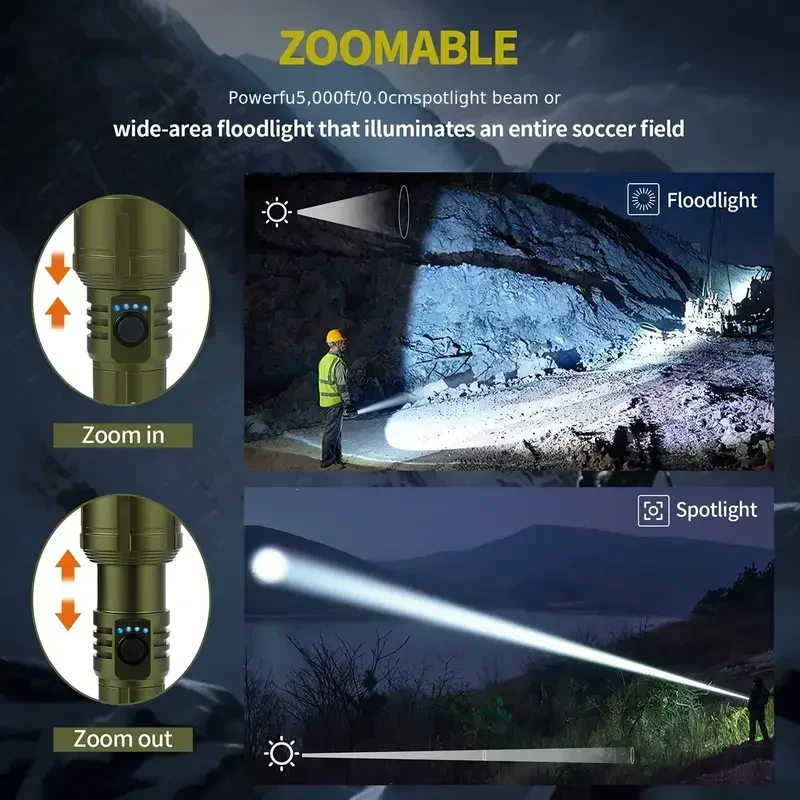 Ultra Powerful Flashlight Conc - Outdoor Camping Adventure avaliação e preço