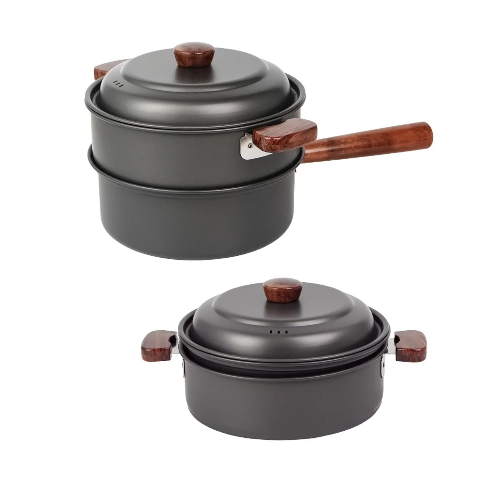 3L Camping Cooking Pot Set Alu - Outdoor Camping Utensils avaliação e preço