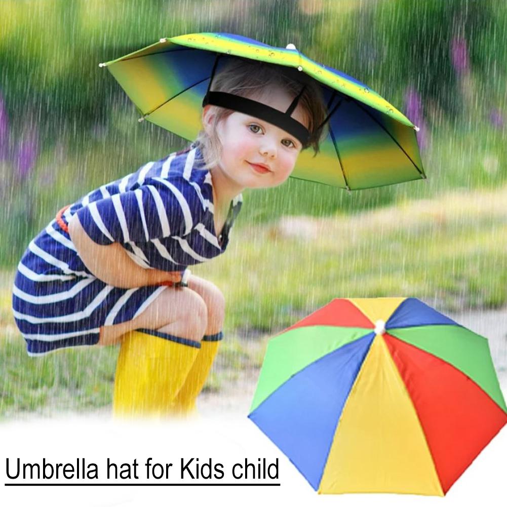 Umbrella Hat For Kids Child Fo - Outdoor Camping Hat avaliação e preço