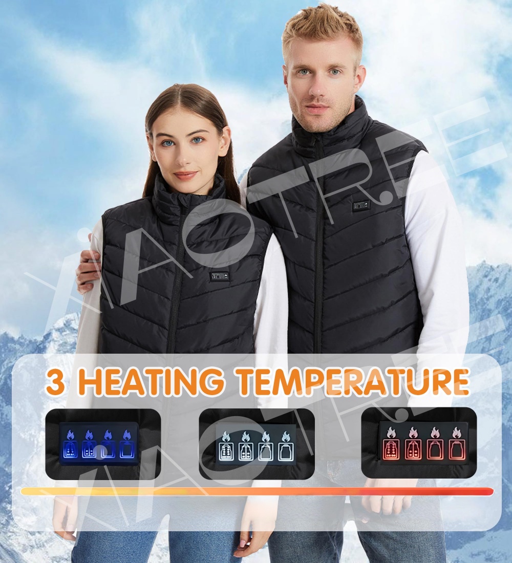 28/9 Areas Heated Vest Men Jac - Camping Outdoor Clothing avaliação e preço