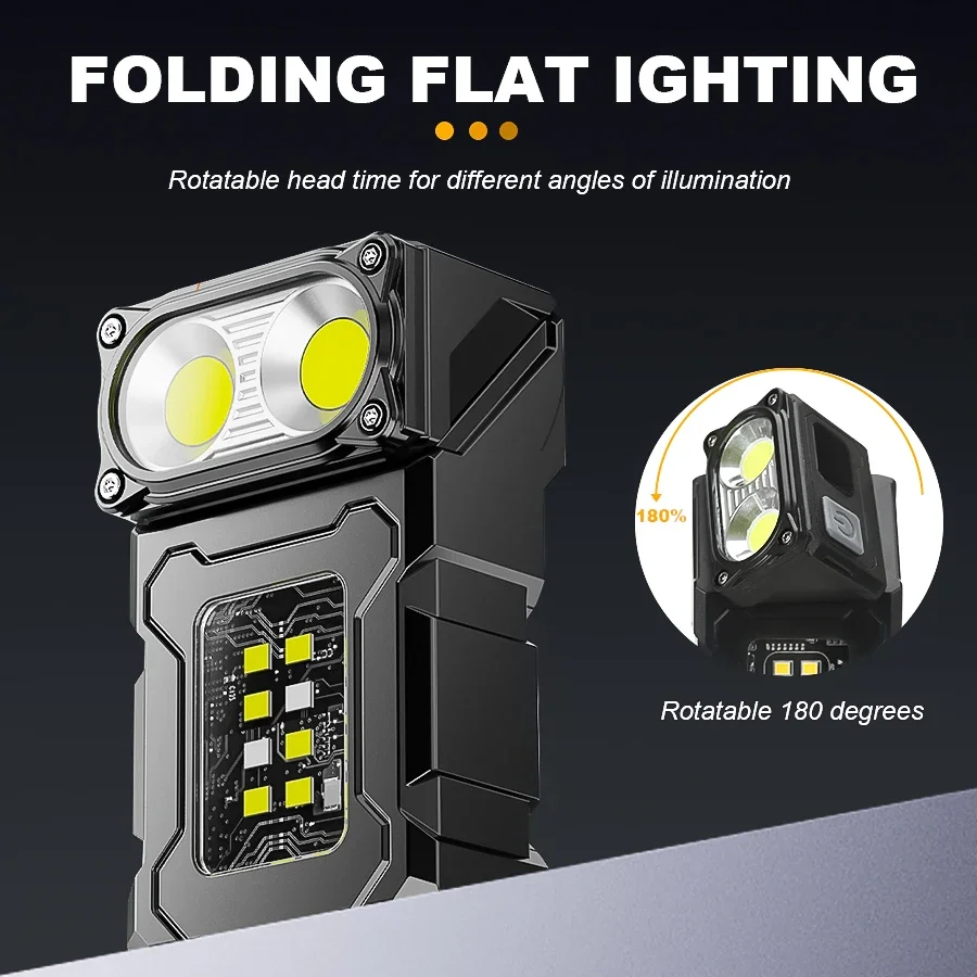 Portable LED COB Flashlight Re - Outdoor Camping Hat avaliação e preço