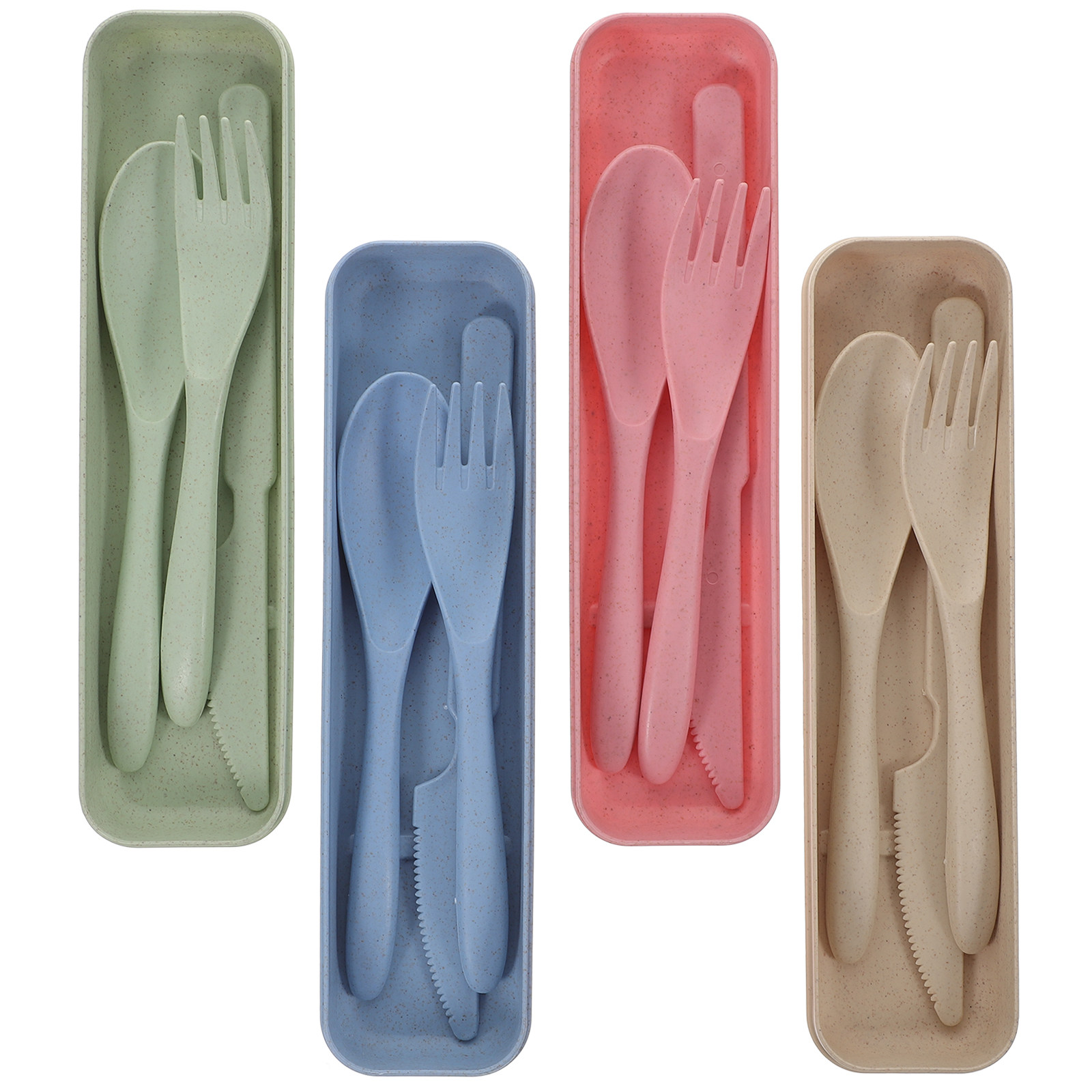 4Sets Portable Tableware Set w - Outdoor Camping Utensils avaliação e preço