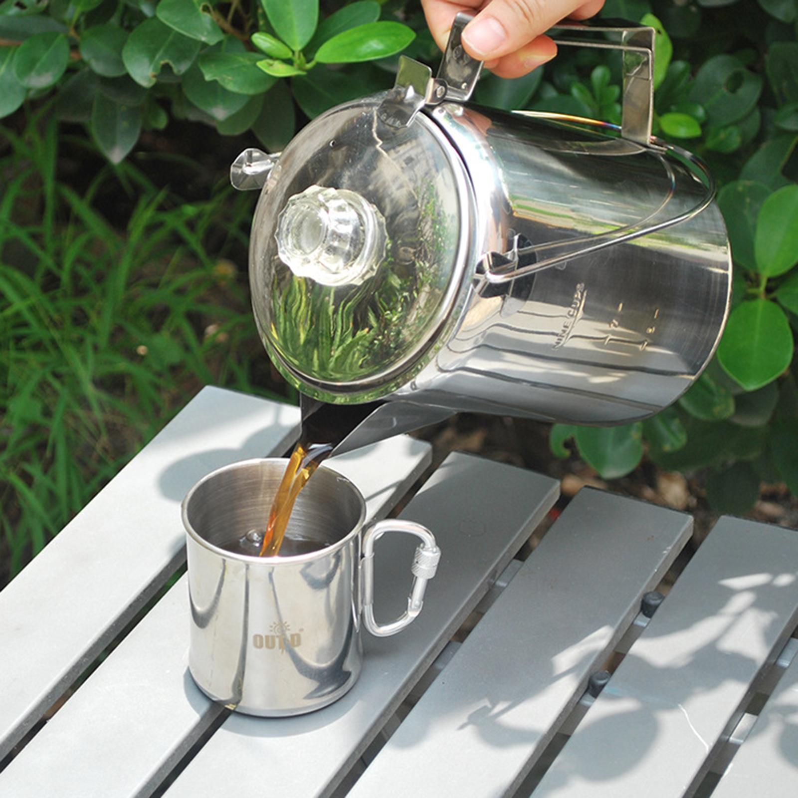 Outdoor Stainless Steel Campin - Camp Percolator Coffee avaliação e preço