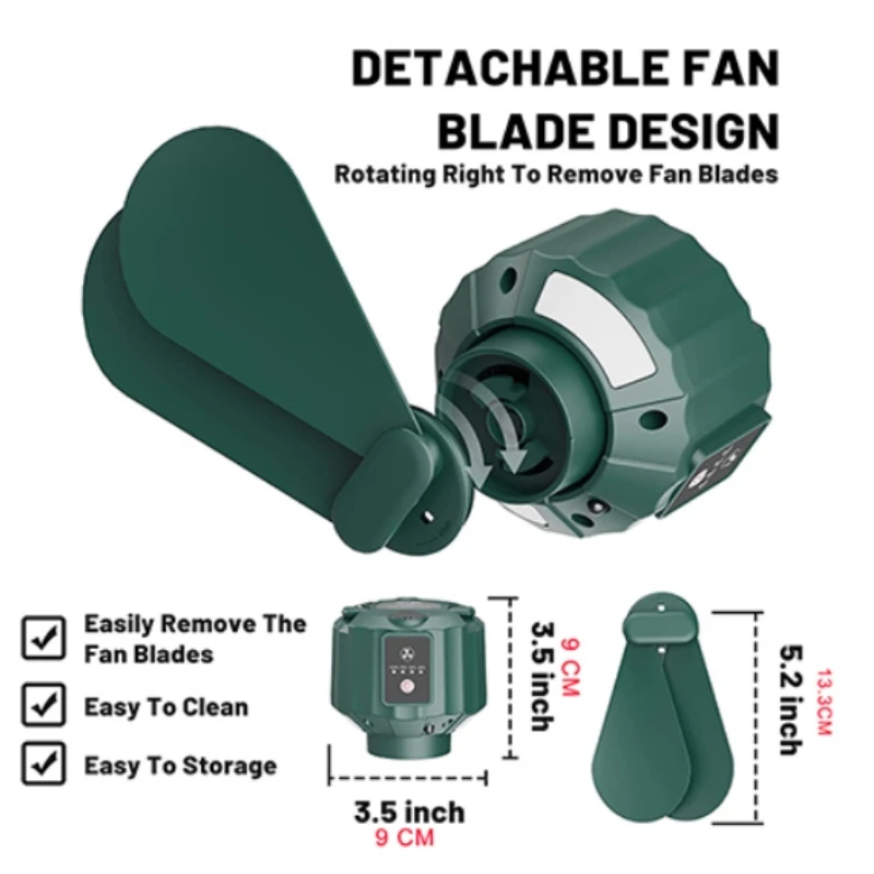 High Power Led Tent Ceiling Fa - Outdoor Camping Ventilator avaliação e preço