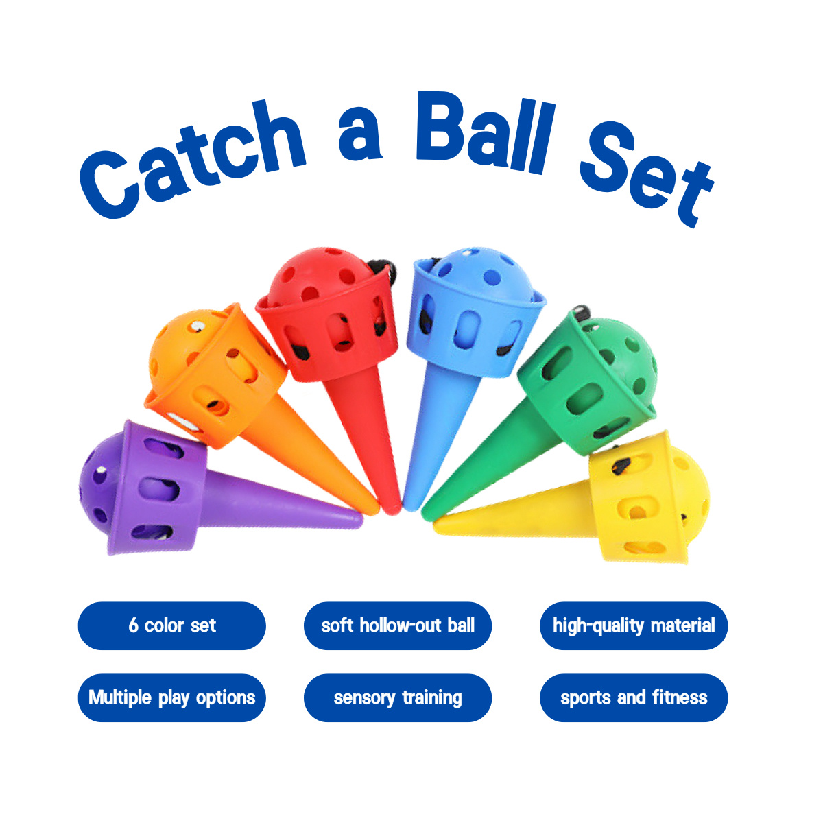 6pcs Catch a Ball Set,Champion - Outdoor Camping Activities For Adults avaliação e preço