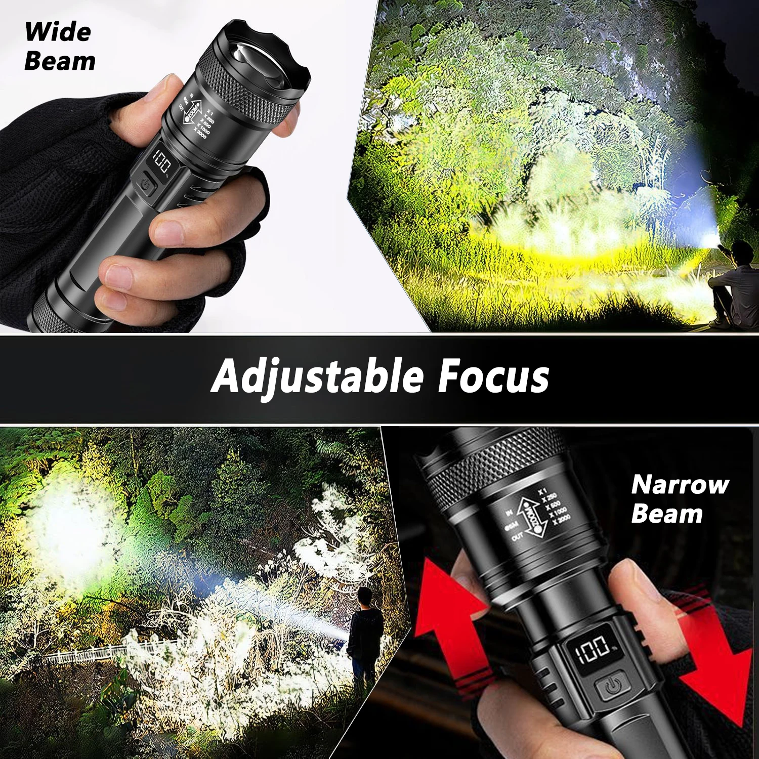Ultra Bright LED Flashlight 20 - Outdoor Camping Adventure avaliação e preço