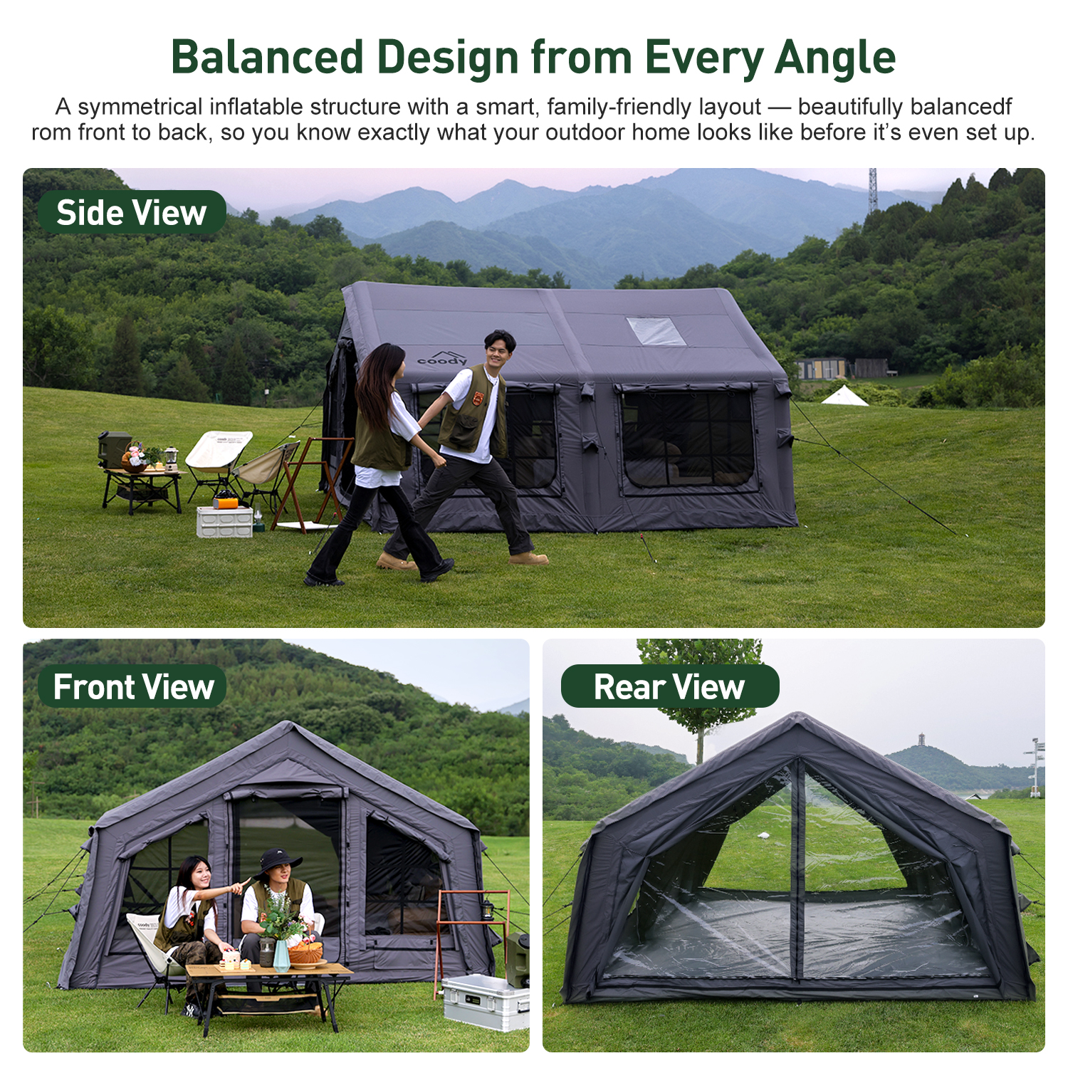 Coody 13.6 Air Tent-Gray Popul - Outdoor Camping And Glamping avaliação e preço