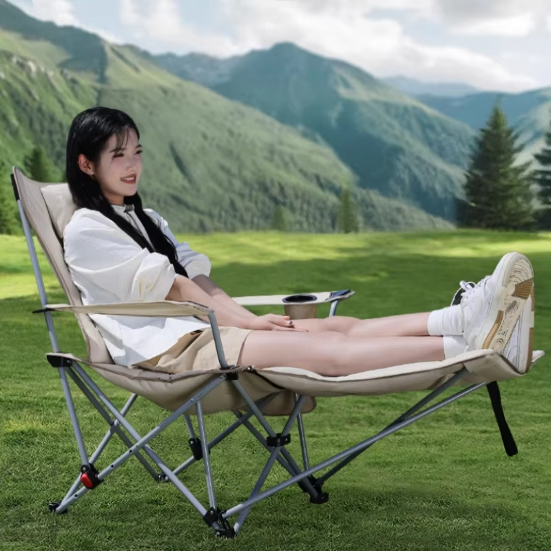 Folding Recliner Portable Camp - Outdoor Camping Chairs Folding avaliação e preço