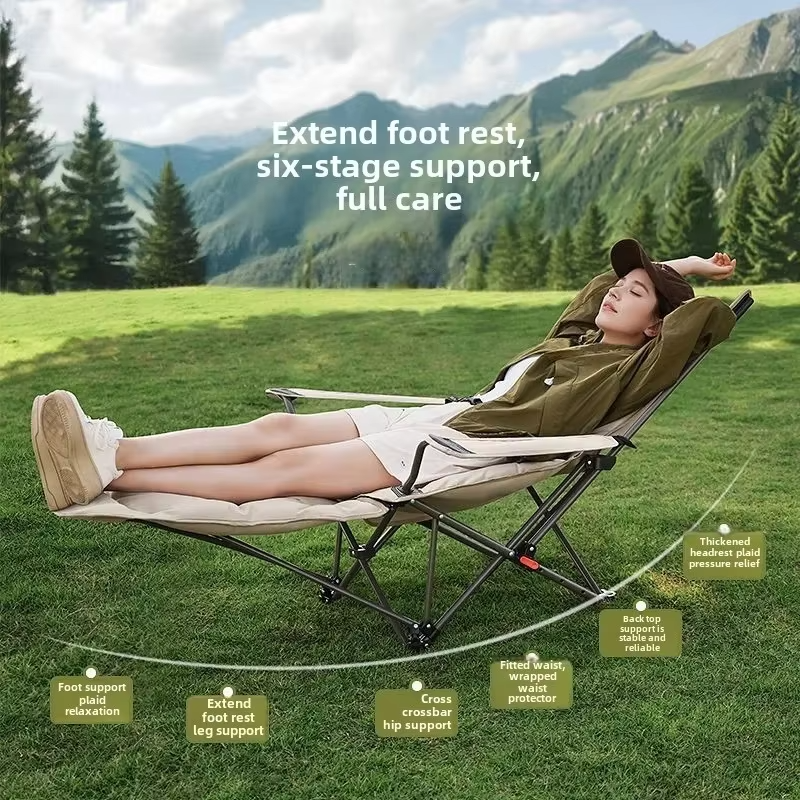 Folding Recliner Portable Camp - Outdoor Camping Chairs Folding avaliação e preço