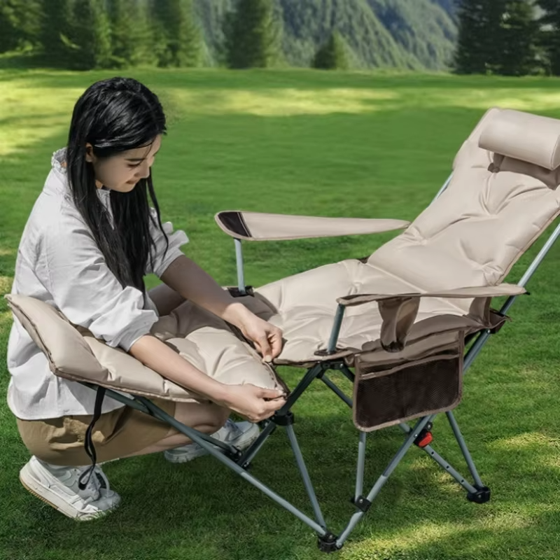 Folding Recliner Portable Camp - Outdoor Camping Chairs Folding avaliação e preço