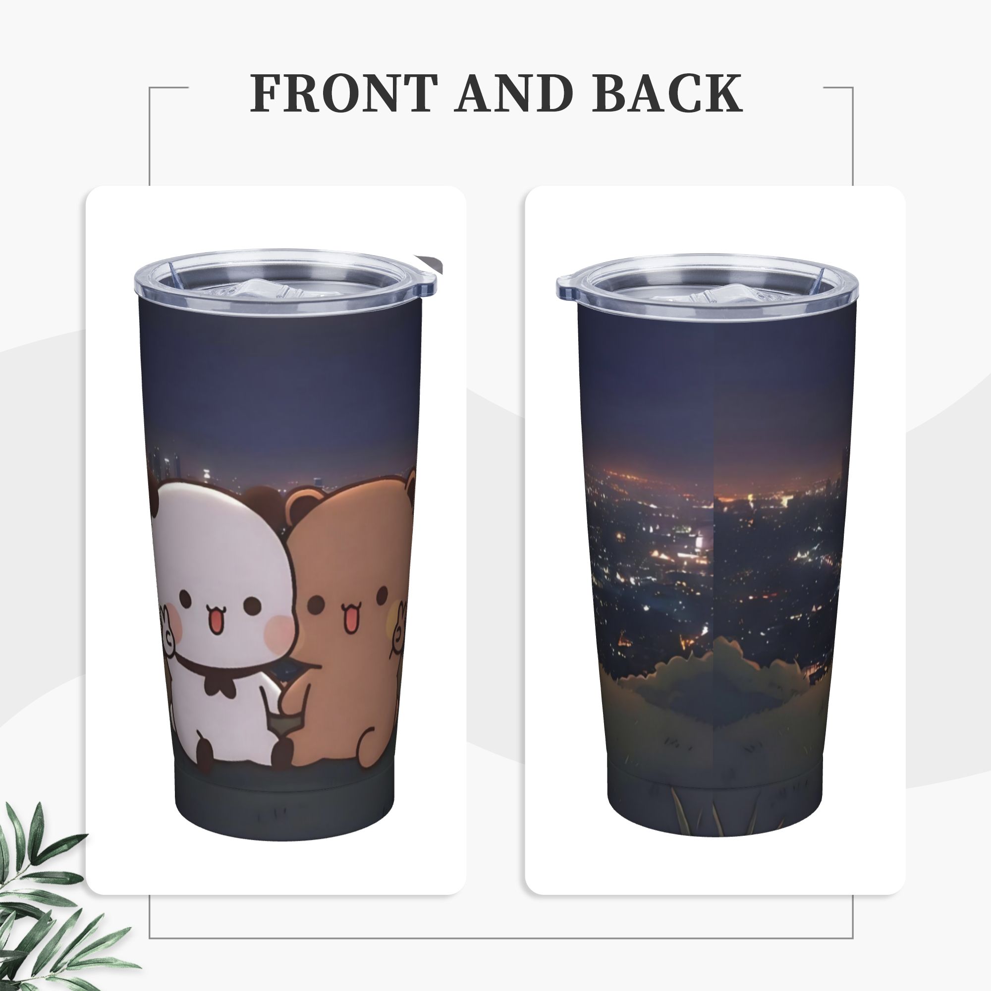 Happy Bubu and Dudu Bear Tumbl - Vacuum Insulated Flask avaliação e preço